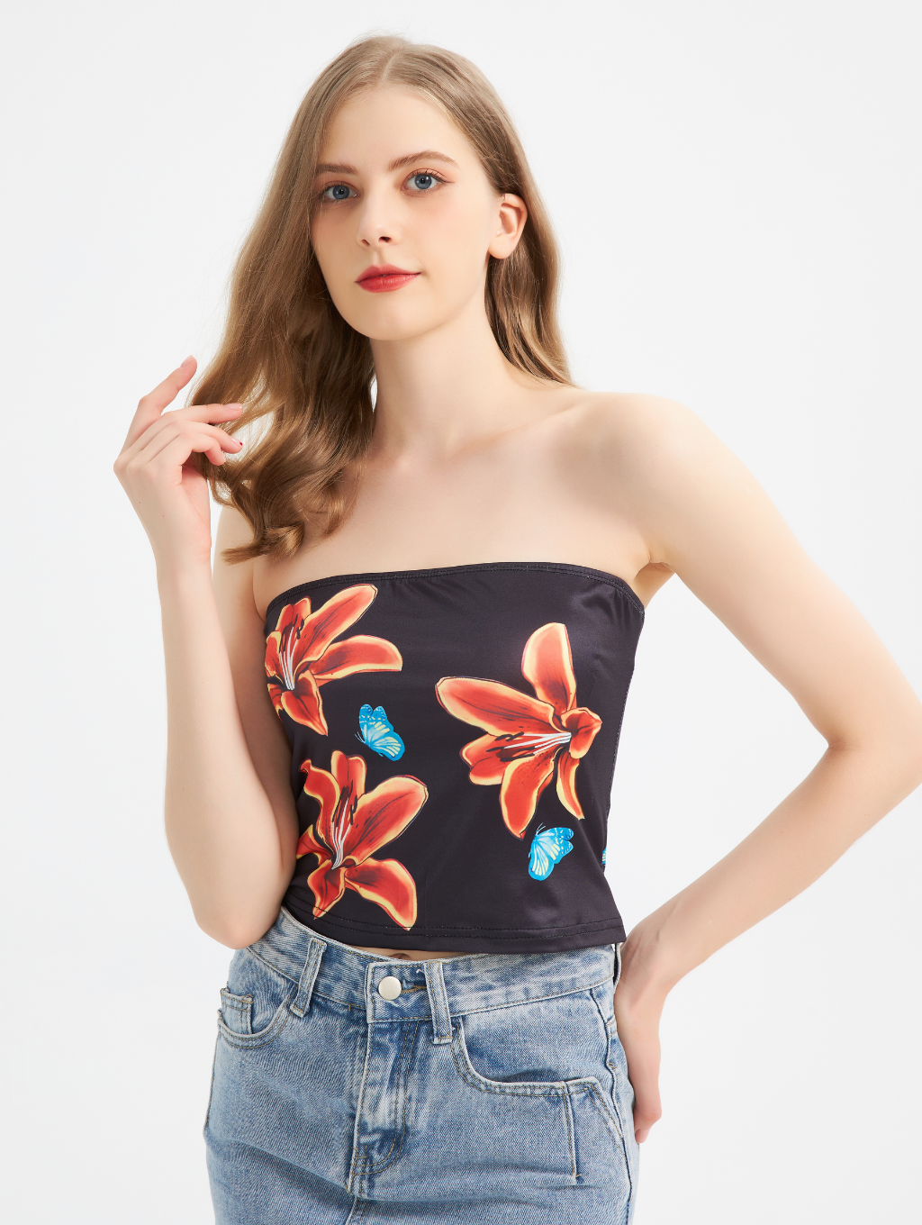 tiger lily tube too Lily Tiger Tube Top – Dianara