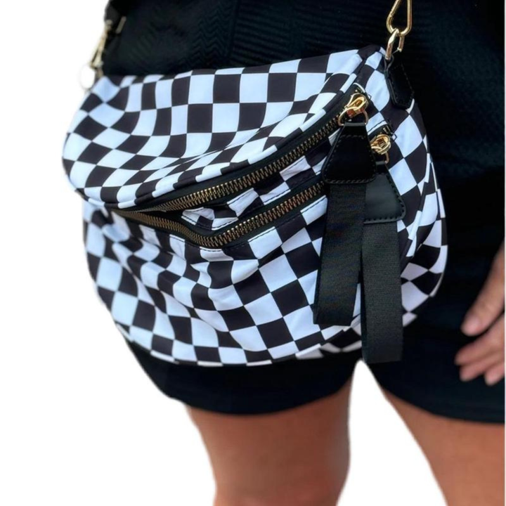 Olivia Checkered Crossbody Bum Bag