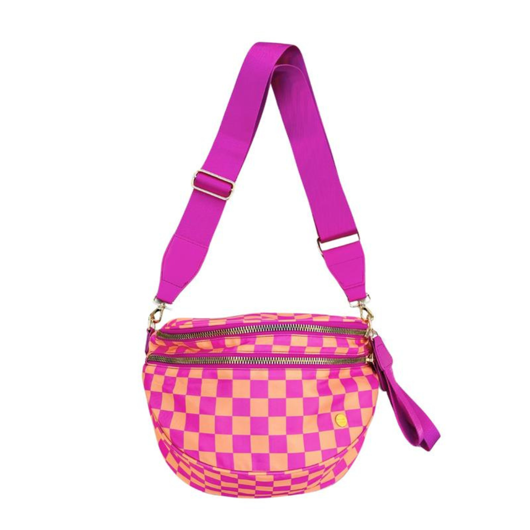 Olivia Checkered Crossbody Bum Bag