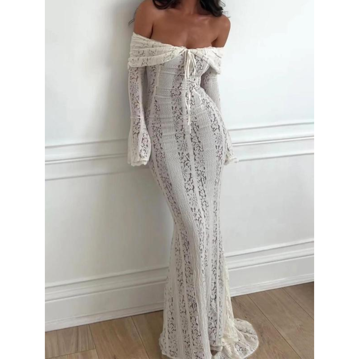 Colette Lace Off-Shoulder Elegance Dress