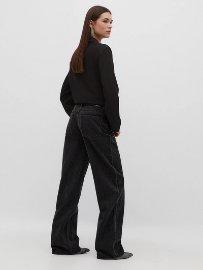 Zena Mid-Rise Rhinestone Jeans