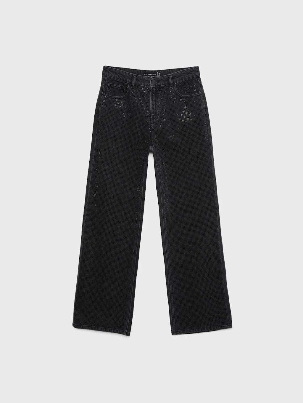 Zena Mid-Rise Rhinestone Jeans