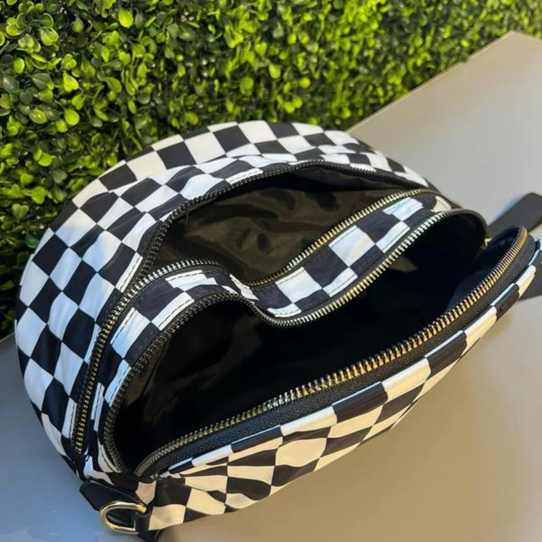 Olivia Checkered Crossbody Bum Bag