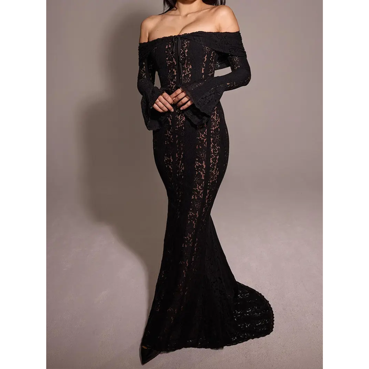 Colette Lace Off-Shoulder Elegance Dress