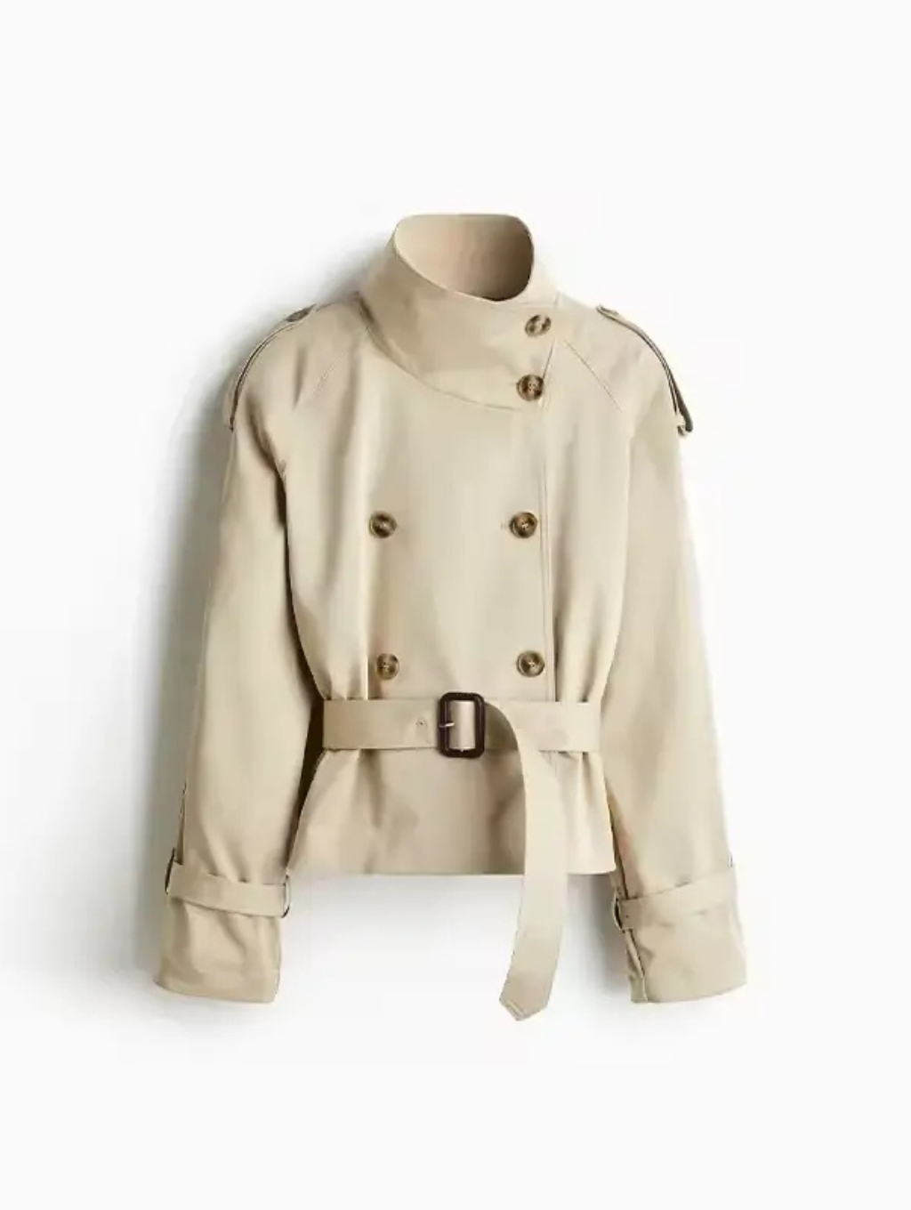Talia Cropped Trench Coat