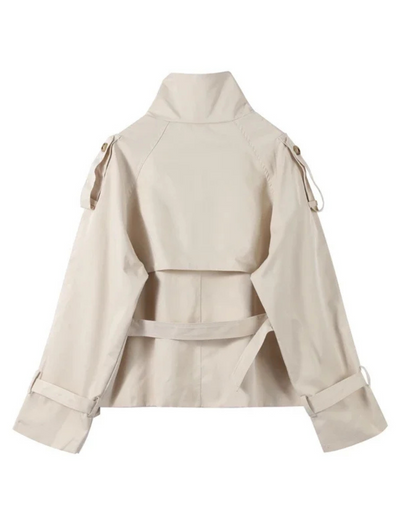 Talia Cropped Trench Coat