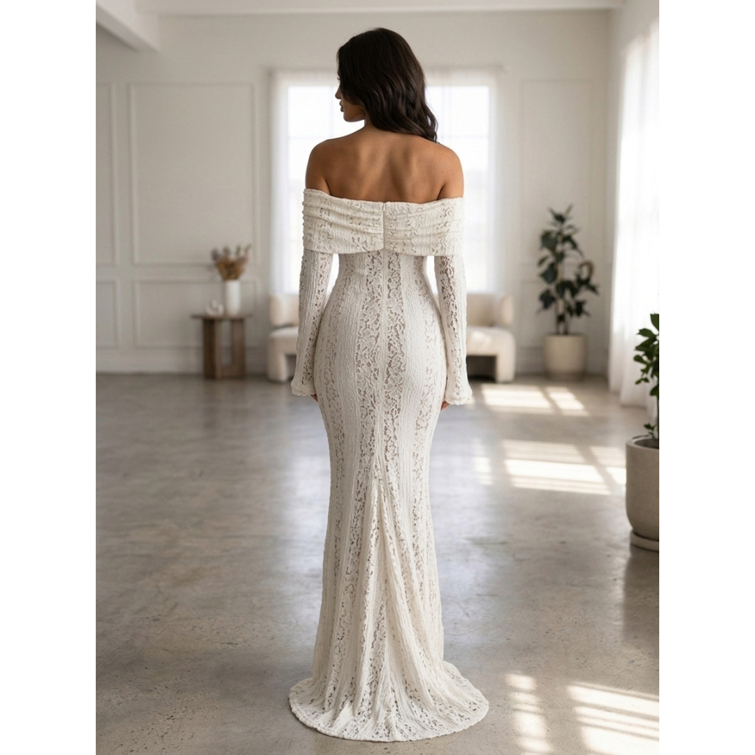 Colette Lace Off-Shoulder Elegance Dress