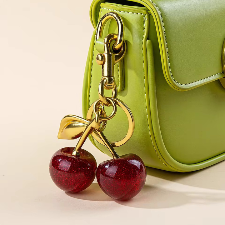 Cherry Charm Keychain