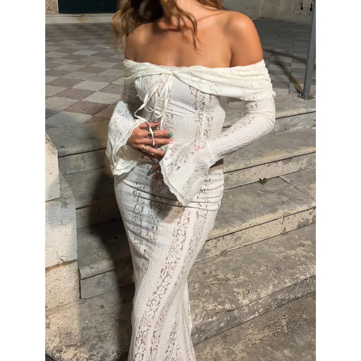 Colette Lace Off-Shoulder Elegance Dress
