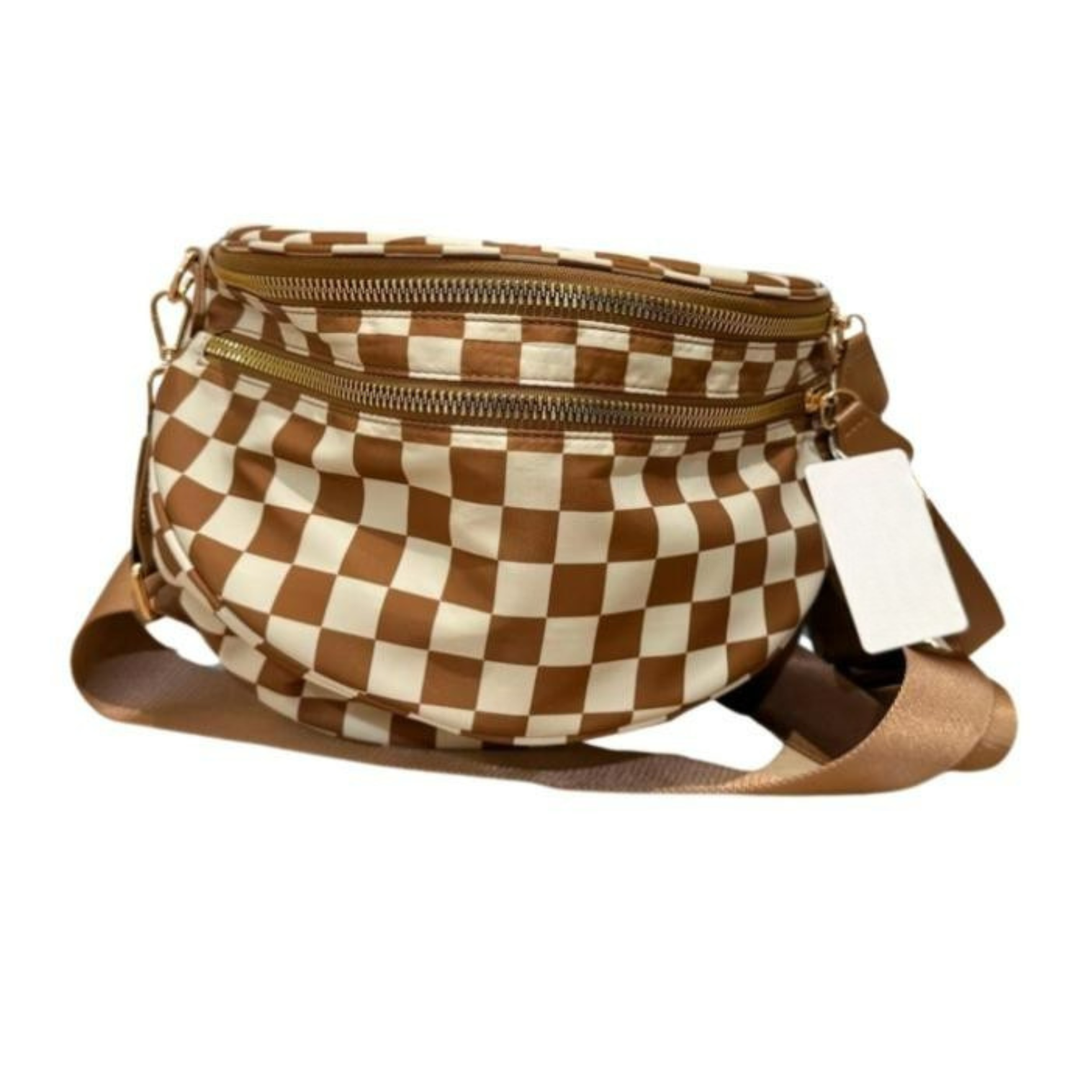 Olivia Checkered Crossbody Bum Bag