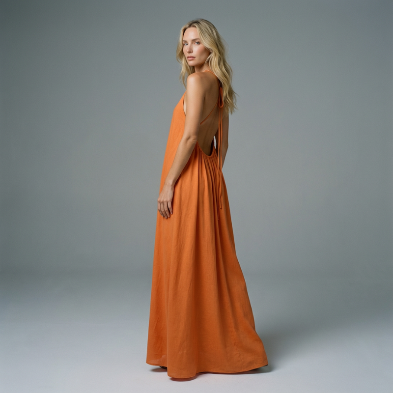 Dreka Backless Cami Maxi Dress