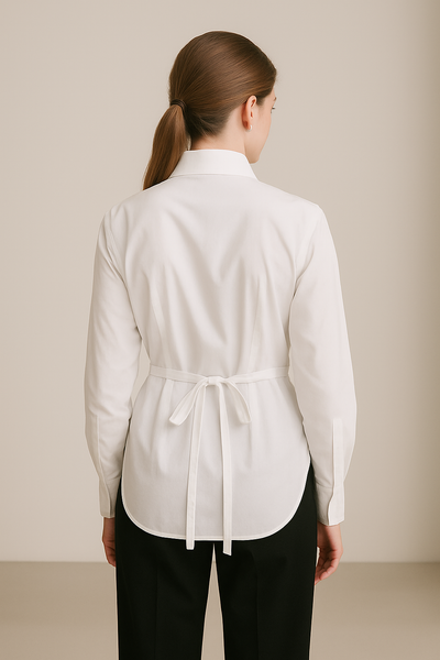 Camille Sculpted Pinstripe Shirt