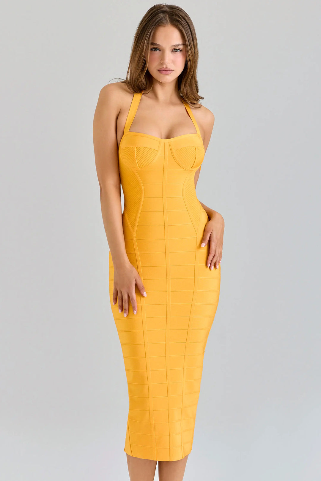 Emma Midi Snatched Bandage Dress